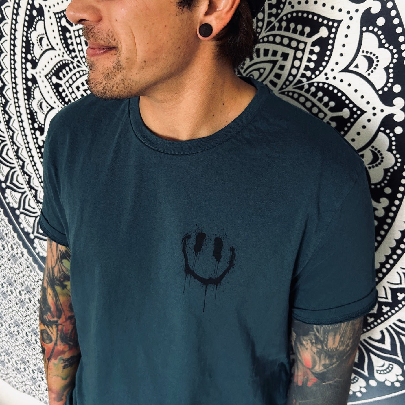 T-Shirt | Little Drippy Smiley | Black Print